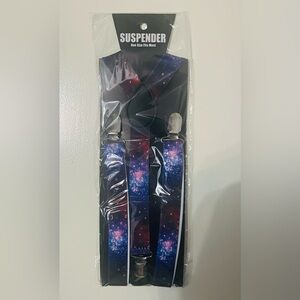 Galaxy Print Suspenders